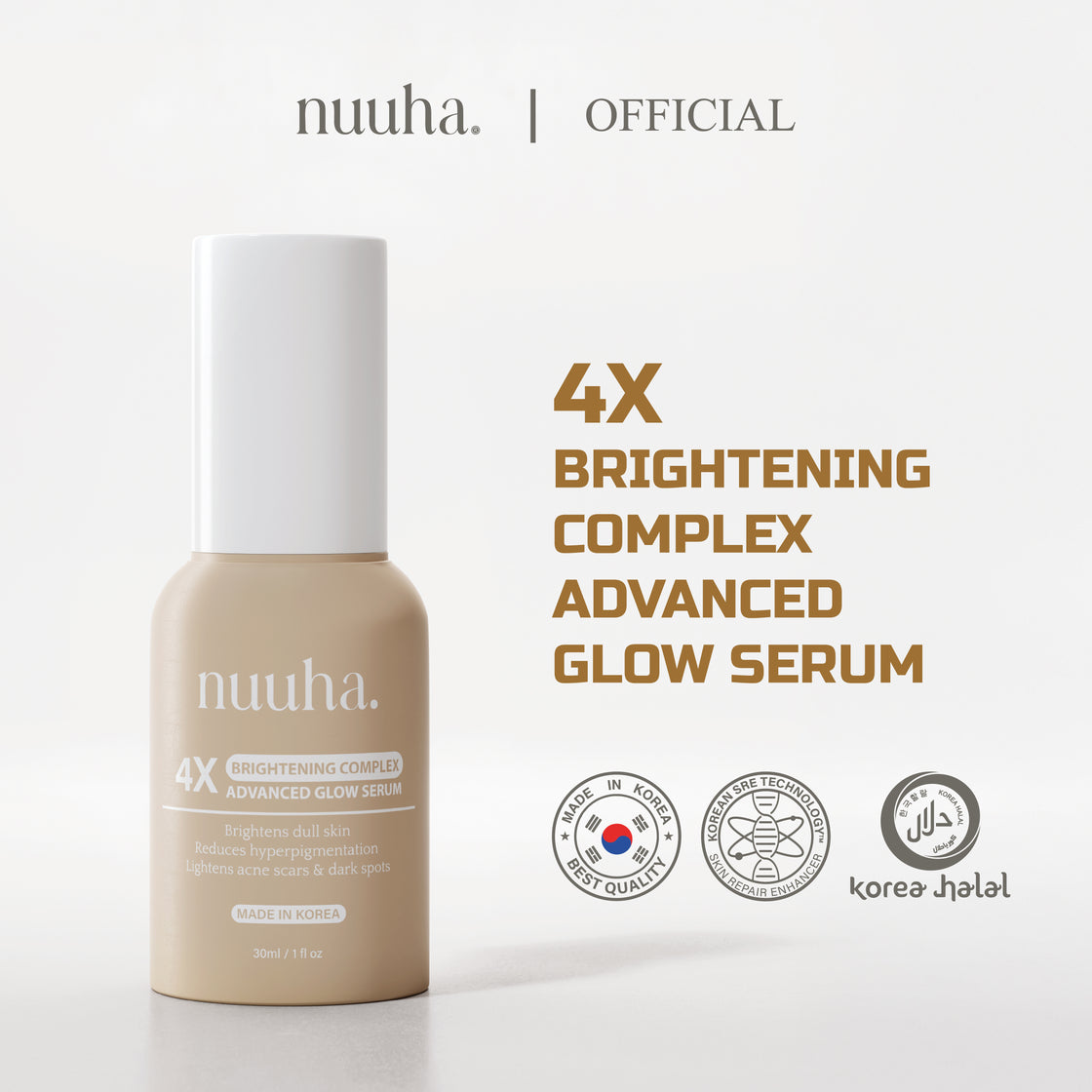 Nuuha Beauty 4x Brightening Complex Advanced Glow Serum