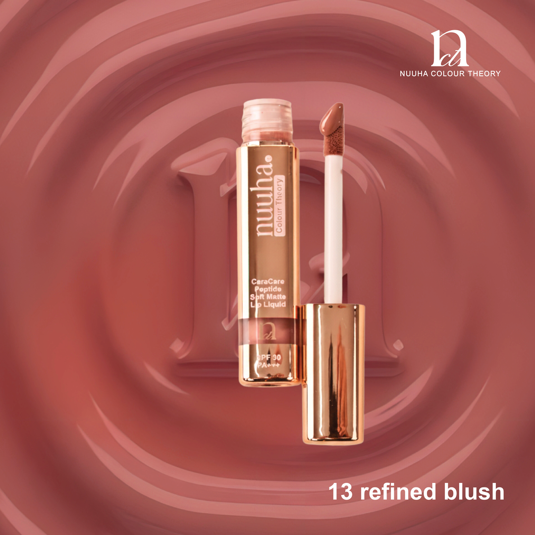 [Refine Blush (13)] Nuuha Color Theory Ceracare Peptide Lip Liquid Soft Matte SPF 30 PA+++