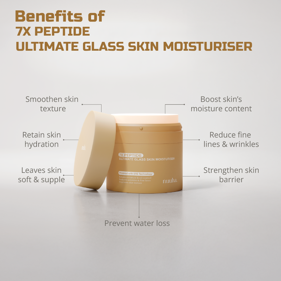 Nuuha Beauty 7X Peptide Ultimate Glass Skin Moisturiser