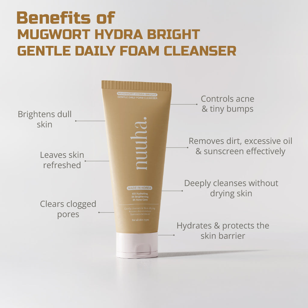 Mugwort Hydra Bright Gentle Daily Foam Cleanser