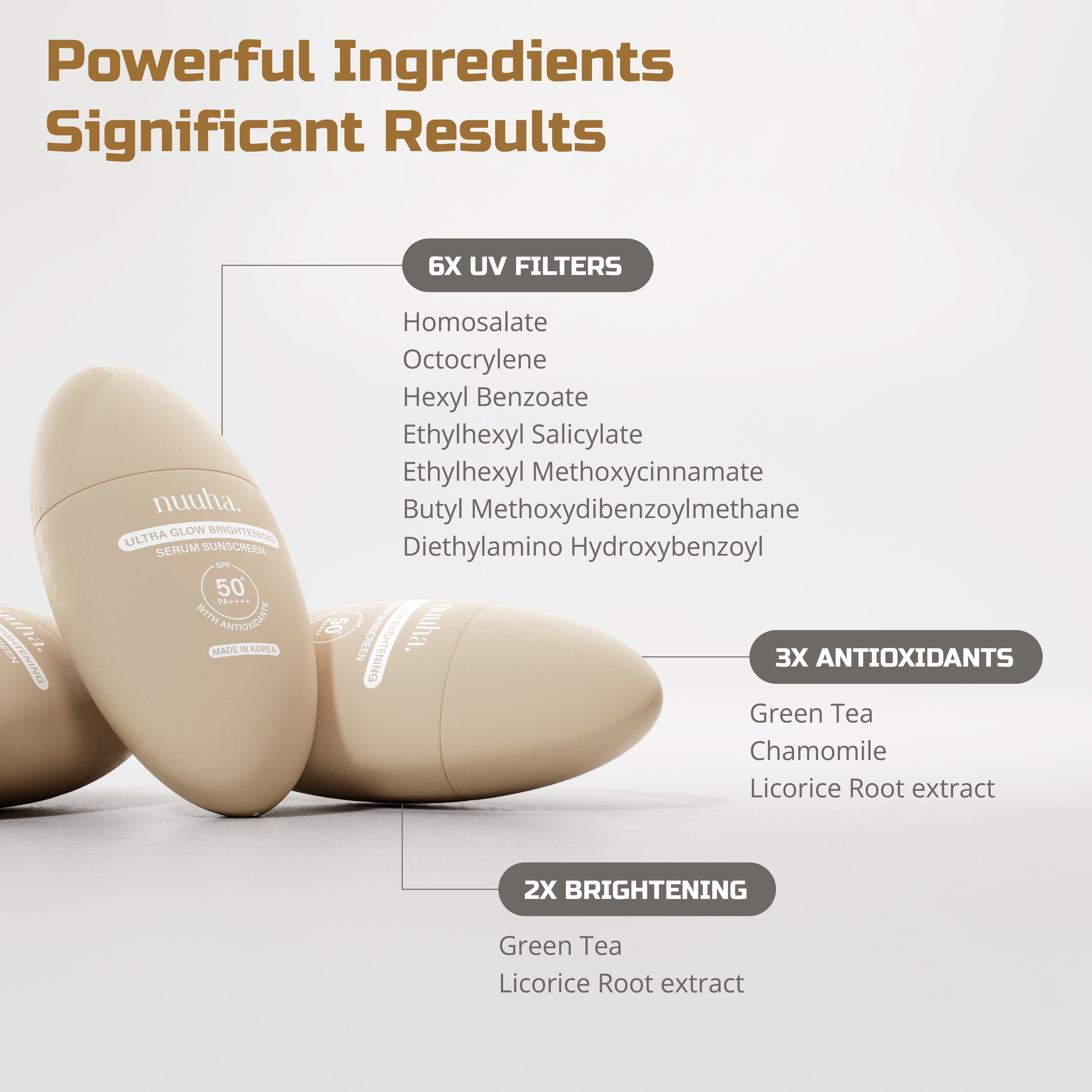 Ultra Glow Brightening Serum Sunscreen SPF50+ PA++++