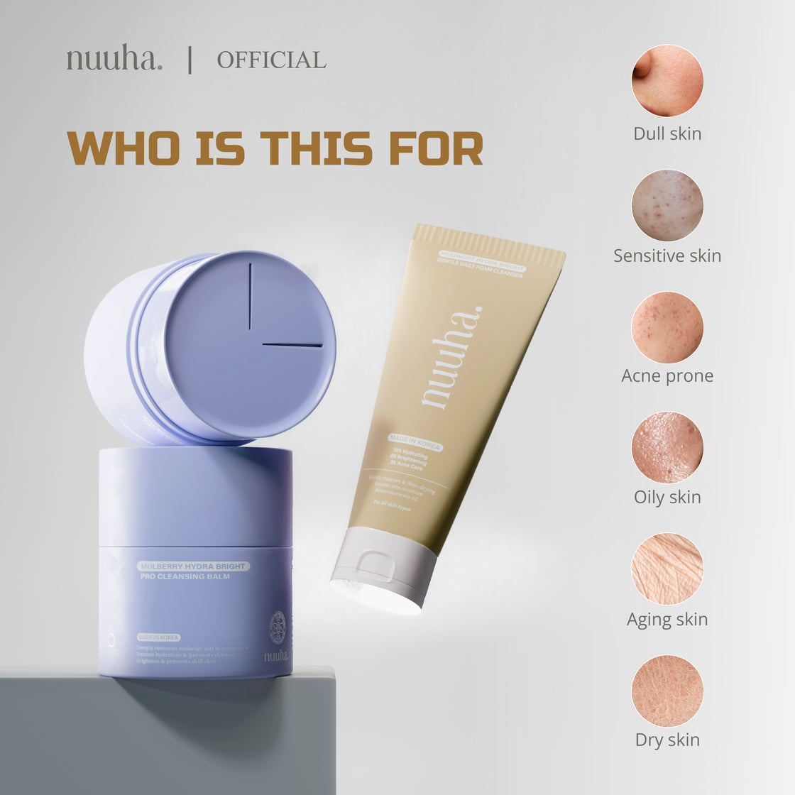 NUUHA BEAUTY Double Cleanse Double Glow Set