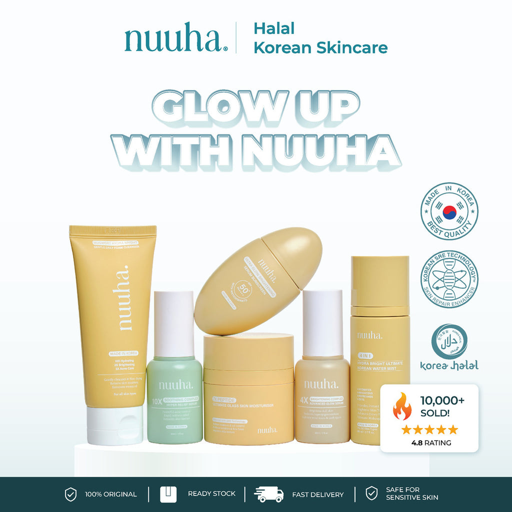 Nuuha Beauty Full Set - Brightening & Acne Relief Set/Brightening Set/Acne Relief Set