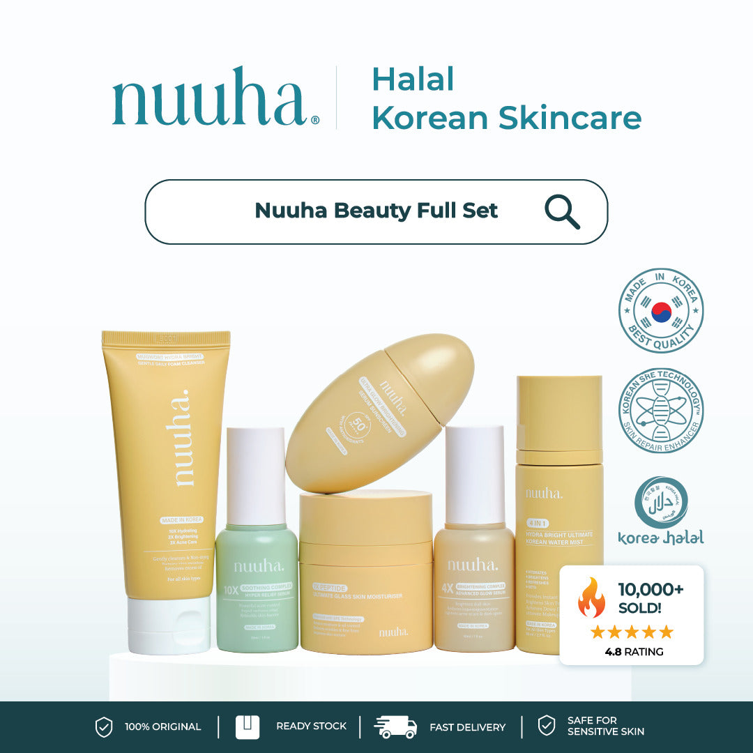 Nuuha Beauty Full Set - Brightening & Acne Relief Set/Brightening Set/Acne Relief Set