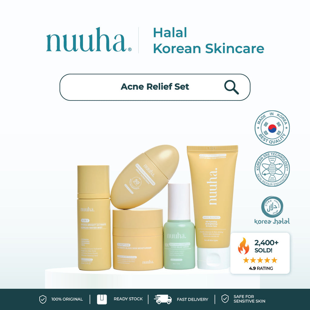 Nuuha Beauty Full Set - Brightening & Acne Relief Set/Brightening Set/Acne Relief Set