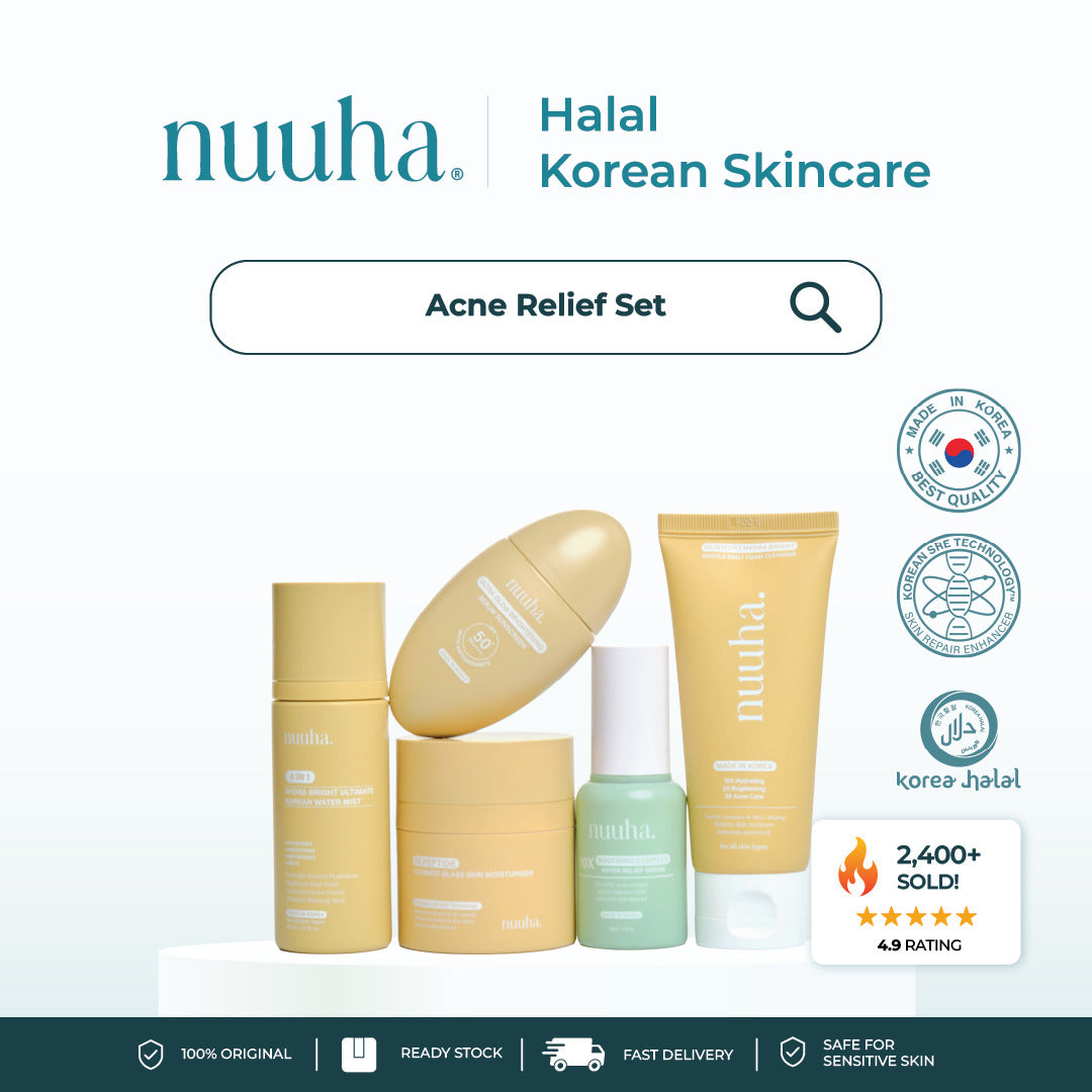 Nuuha Beauty Full Set - Brightening & Acne Relief Set/Brightening Set/Acne Relief Set