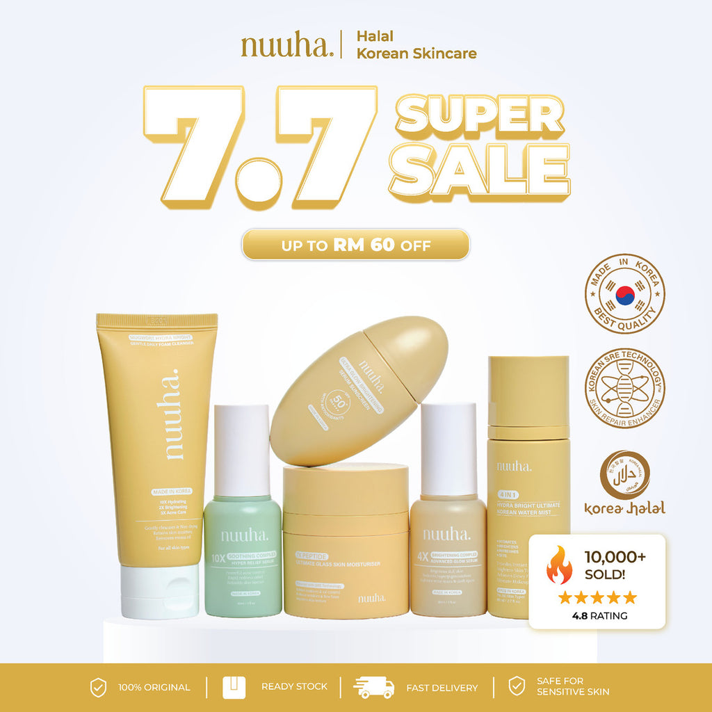 Nuuha Beauty Full Set - Brightening & Acne Relief Set/Brightening Set/Acne Relief Set