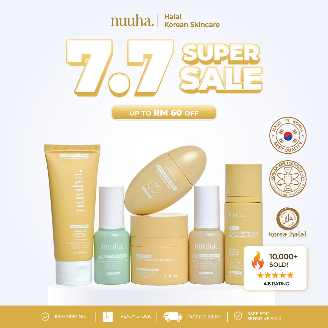 Nuuha Beauty Full Set - Brightening & Acne Relief Set/Brightening Set/Acne Relief Set