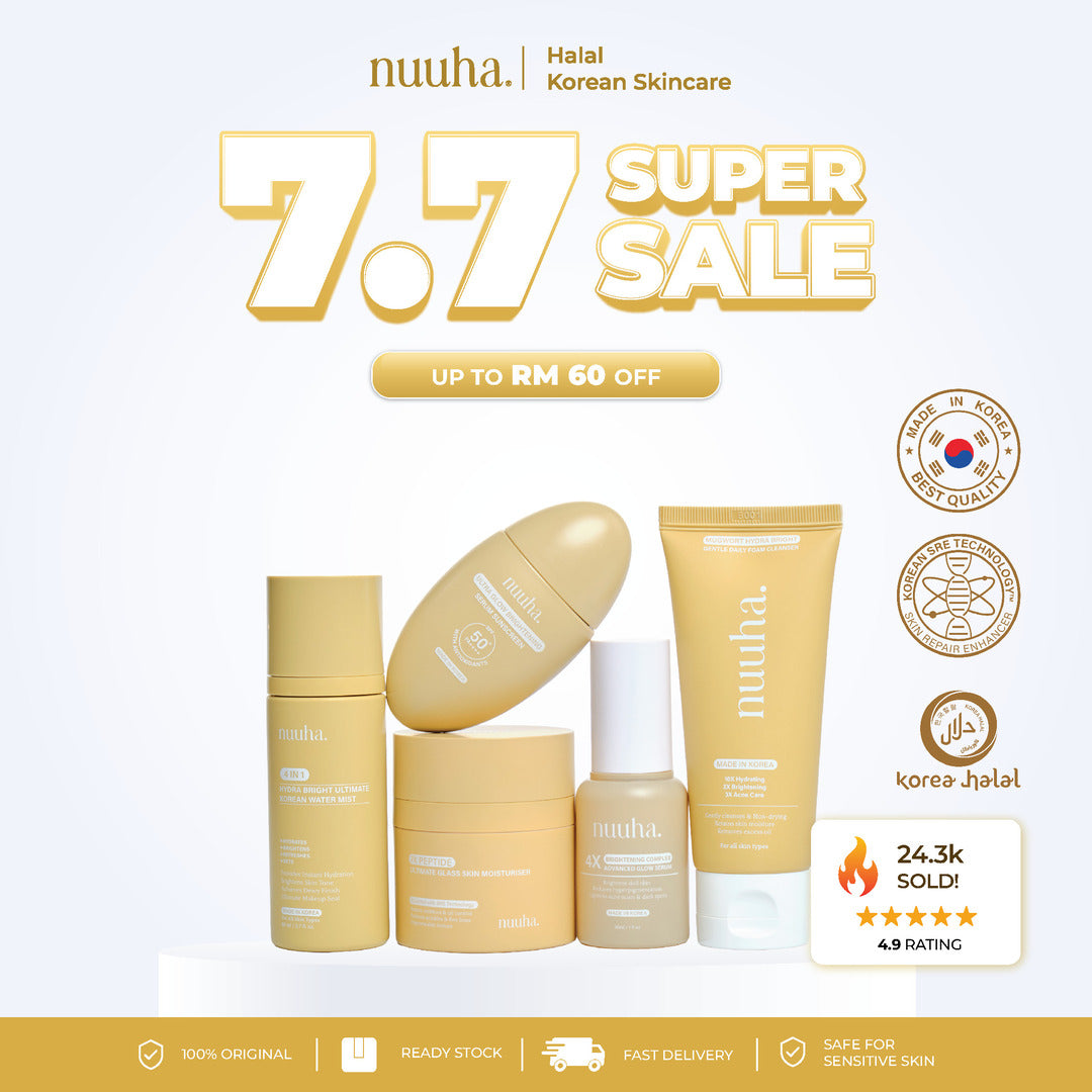 Nuuha Beauty Full Set - Brightening & Acne Relief Set/Brightening Set/Acne Relief Set
