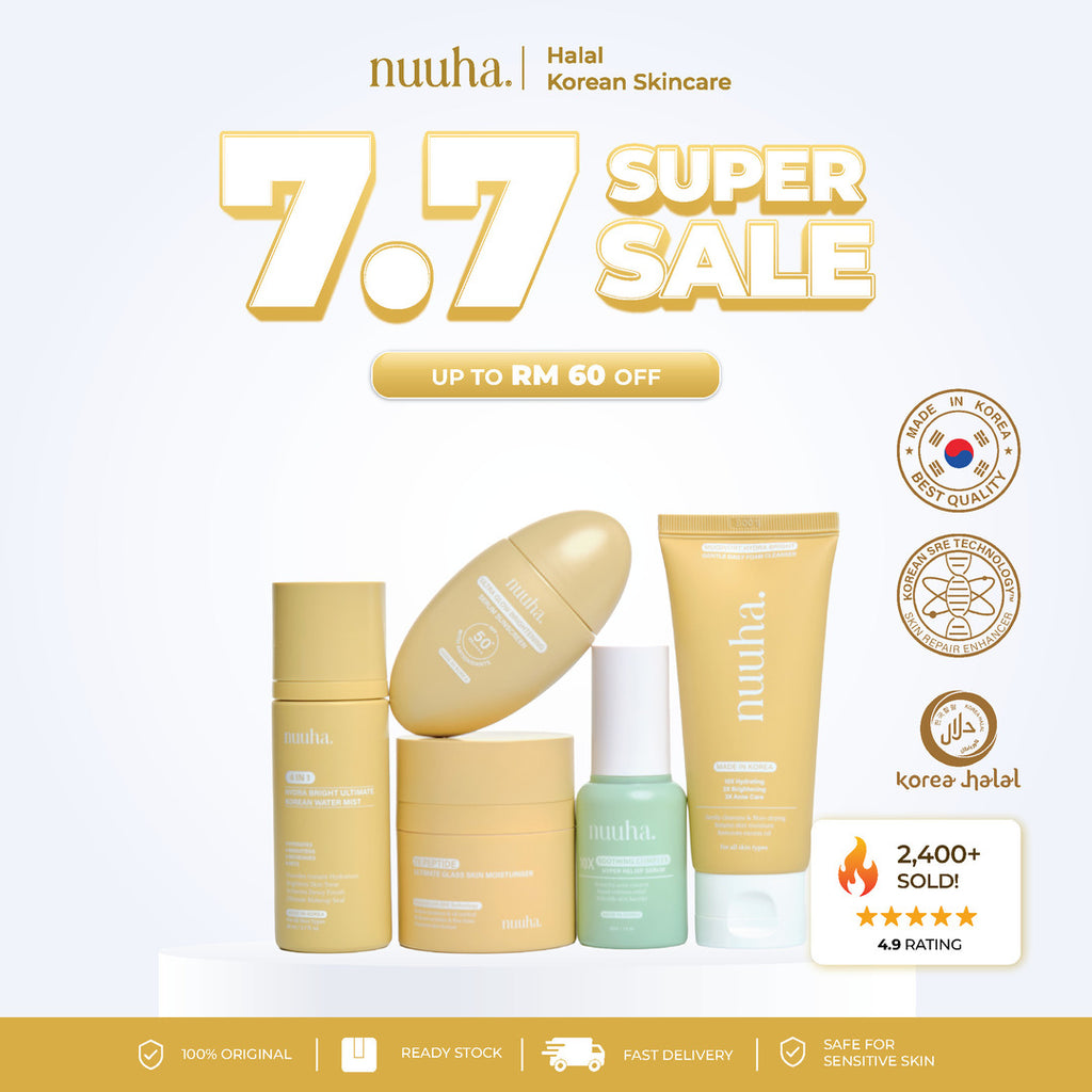 Nuuha Beauty Full Set - Brightening & Acne Relief Set/Brightening Set/Acne Relief Set