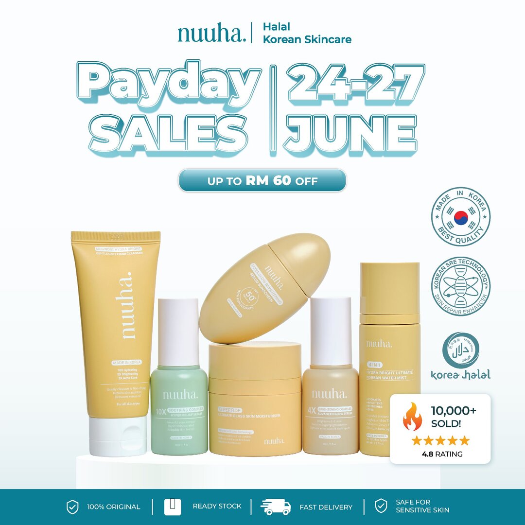 Nuuha Beauty Full Set - Brightening & Acne Relief Set/Brightening Set/Acne Relief Set