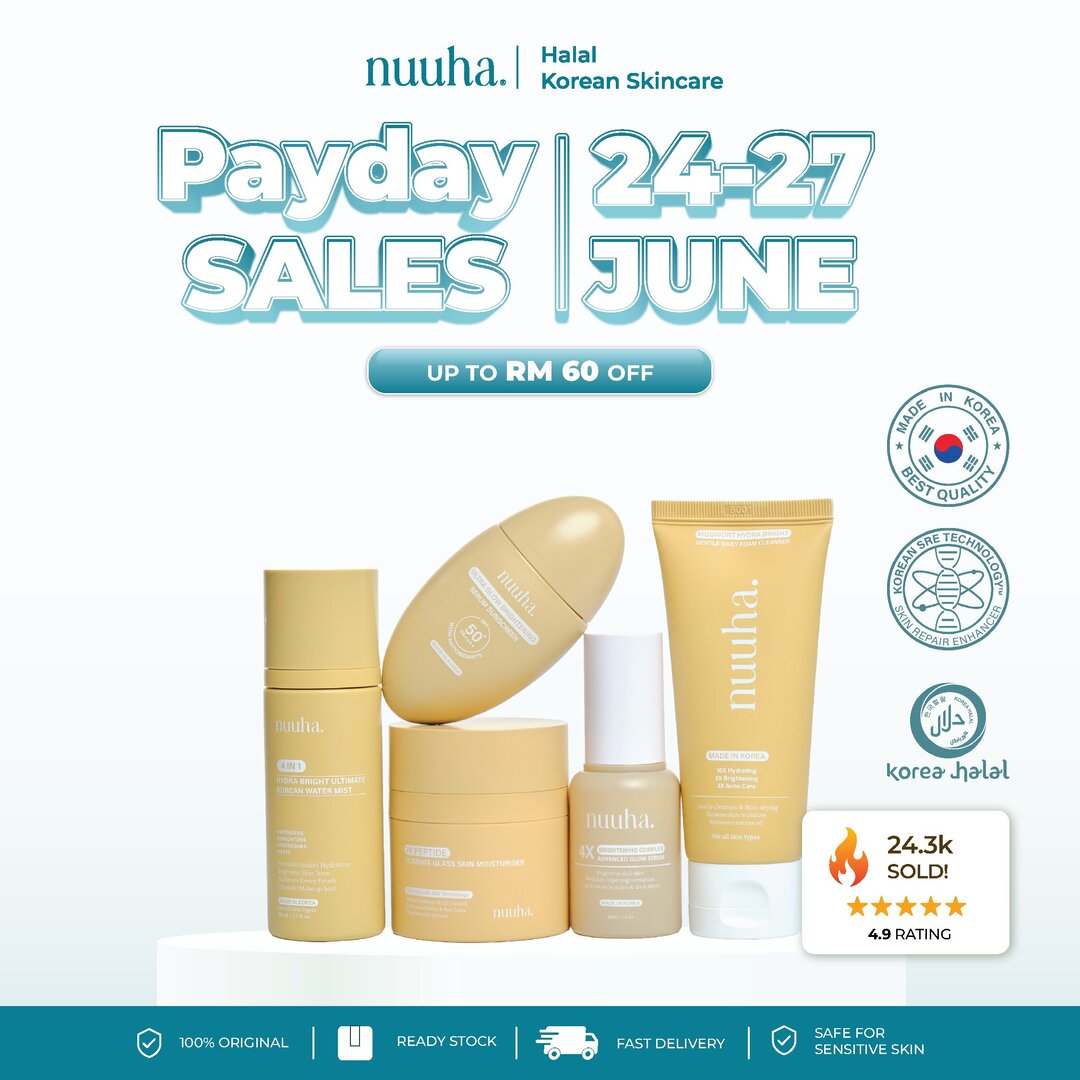Nuuha Beauty Full Set - Brightening & Acne Relief Set/Brightening Set/Acne Relief Set
