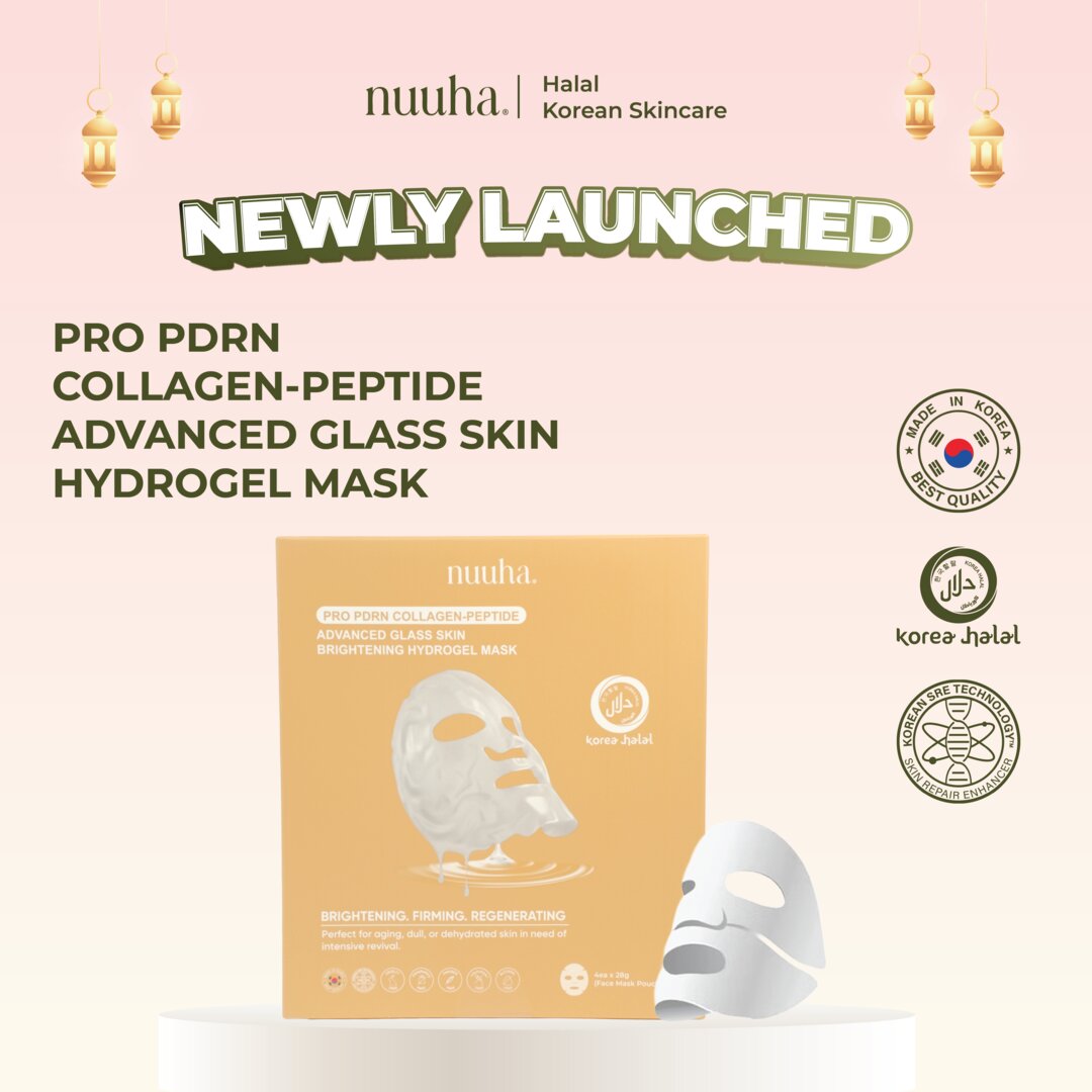(PETRONITA) NUUHA BEAUTY Pro PDRN Collagen-Peptide Advanced Glass Skin Brightening Hydrogel Mask (1 piece)