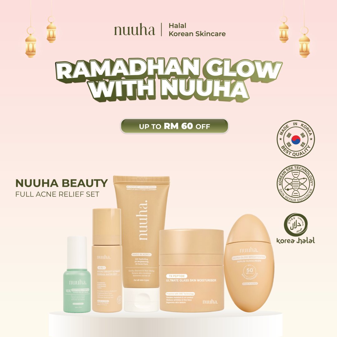 Nuuha Beauty Full Set - Brightening & Acne Relief Set/Brightening Set/Acne Relief Set