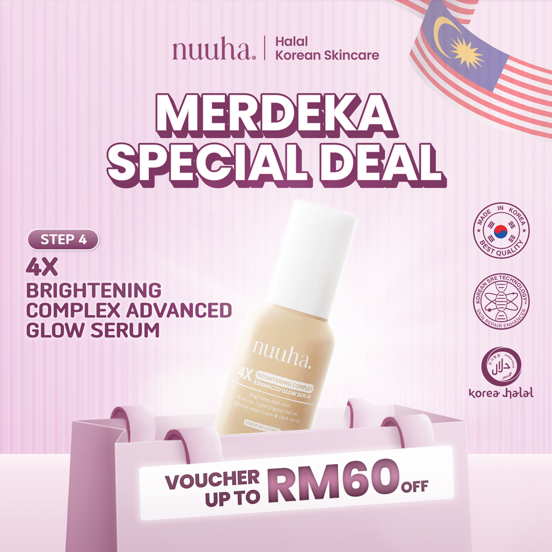 Nuuha Beauty 4x Brightening Complex Advanced Glow Serum